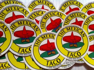 The Mexican Taco Catering Stickers